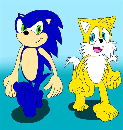 Sonic and Tails naked by Jolly-villevillage on DeviantArt