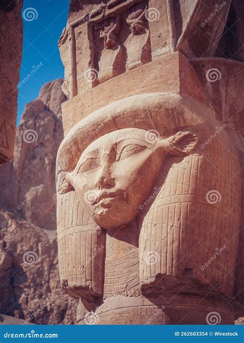 Statue Of The Queen Hatshepsut In Temple Royalty-Free Stock Image