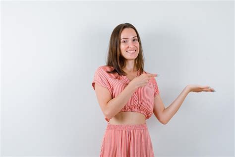 premium photo smiling woman showing     finger