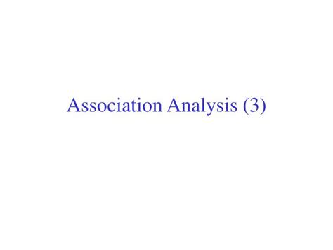 association analysis  powerpoint