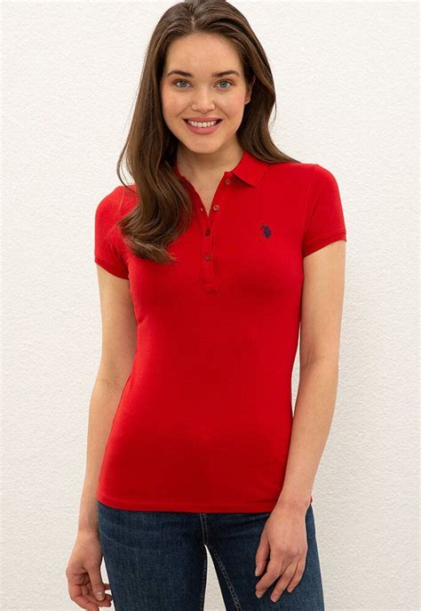 U.S. Polo Assn. - Дамска Тениска от пике с яка | T shirts for women ...