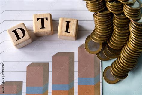 dti acronym   green sheet   background   graph pencils