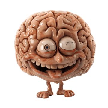 Funny Brain Character, Brain, Mind, Character PNG Transparent Image and ...