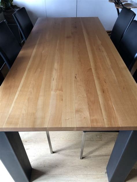 Echtholztisch mit Metallbeinen 2m x 90cm | Kaufen auf Ricardo