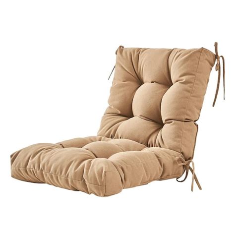 BLISSWALK Outdoor Cushions Dinning Chair Cushions with back Wicker Tufted Pillow for Patio ...