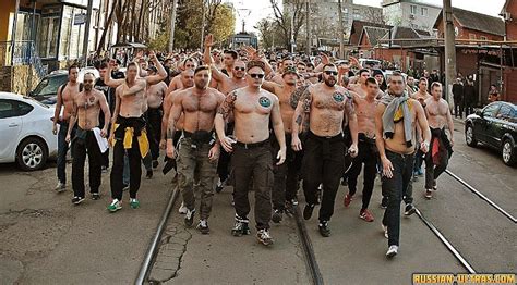 Russian hooligans taunt England fans with 'The English are girls ...