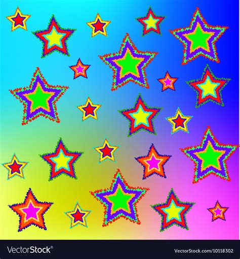 Multi-colored stars Royalty Free Vector Image - VectorStock