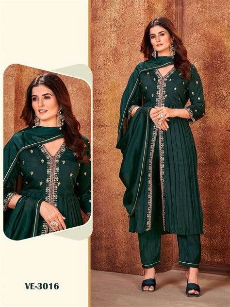 Vipul Elegance 4561A to 4568A series Heavy Work Designer Dress Collection