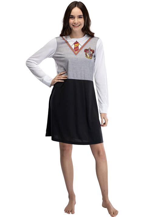 Harry Potter Juniors Hermione Costume Uniform Gryffindor Pajama ...