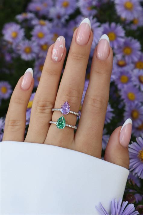 Fantasy Fancy Purple Small Pear Shaped Ring – Lyna London