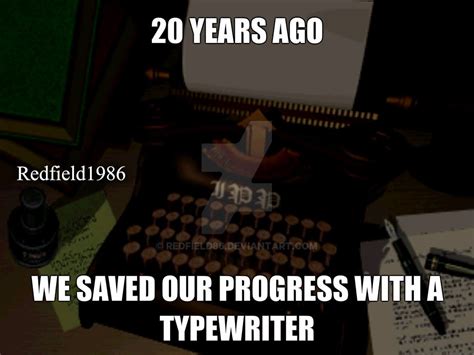 Resident Evil typewriter by Redfield86 on DeviantArt