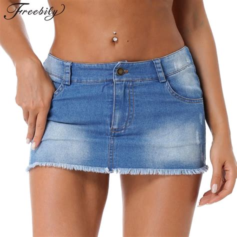 Sexy-Denim-Skirt-Women-Summer-Short-Skirts-Casual-Mid-Waisted-Washed