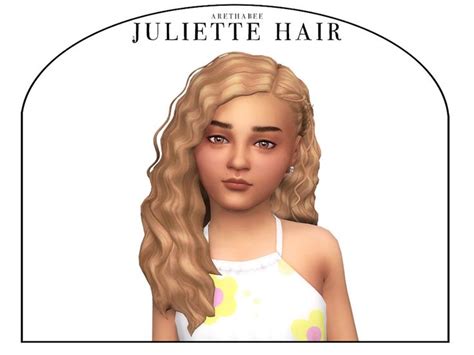 The Sims Resource - Juliette Hair (Children) Toddler Curly Hair, Sims 4 ...