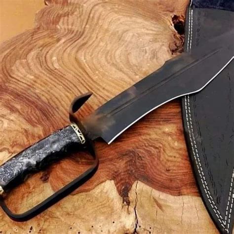 CarbonSteel knife, Hunting knife with sheath, fixed blade Ca - Inspire Uplift