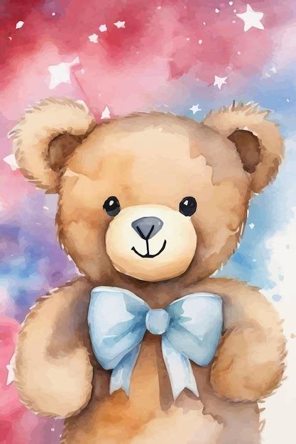 Premium Vector | Watercolor bear