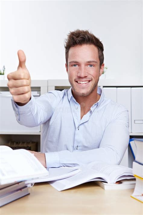 Successful University Student Stock Photo - Image of exam, office: 23386600