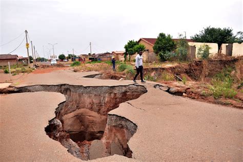 Sinkholes swallowing Khutsong force residents out of their homes