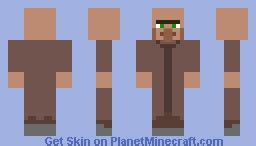 Very Plain Old Minecraft Villager Minecraft Skin