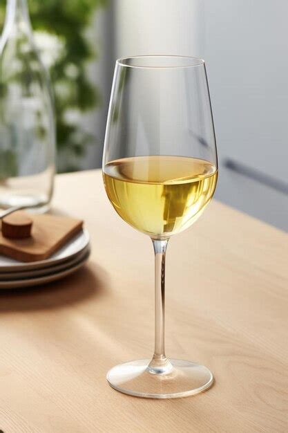 Premium Photo | White wine glass