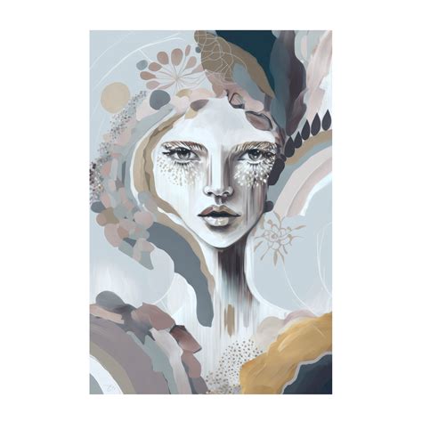 Dahlia, Style B, By Bella Eve |Fine Art Print Poster Canvas Framed