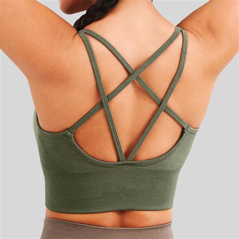 TYGHBN Women's Sports Bra Without Underwire Padded Bustier Strapless