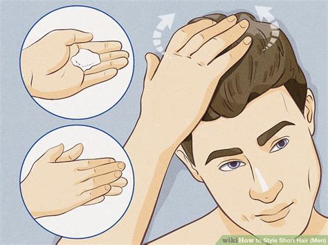 how to style short mens hair
