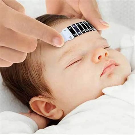 Infant Baby Kids Forehead Strip Forehead Temperature Sticker Fever Test ...