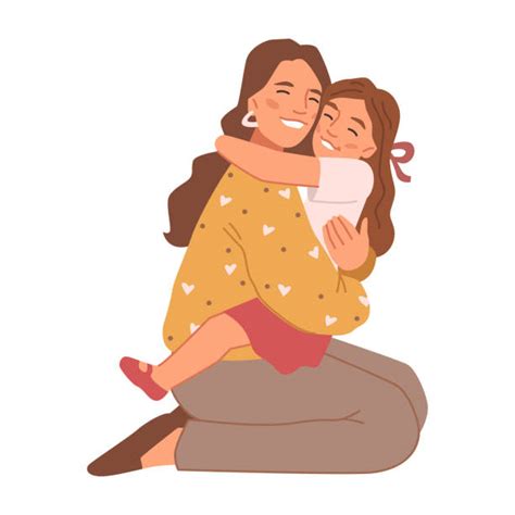 clipart mom  daughter