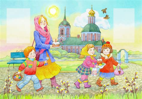 Иллюстрация Праздники. Пасха. в стиле детский | Illustrators.ru