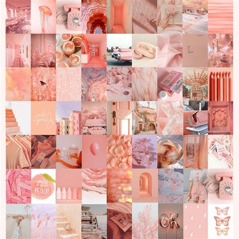 peach pink wallpaper aesthetic