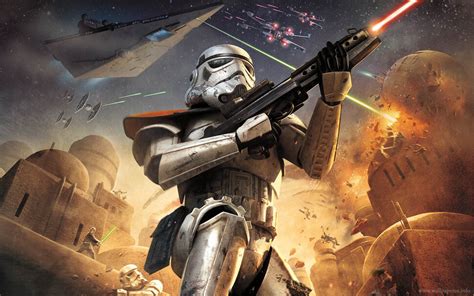 Звездные войны battlefront. Основной цвет обоев: Серый коричневый