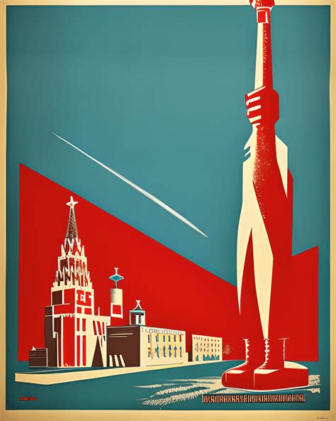 Soviet Union Cold War Propaganda Poster · Creative Fabrica