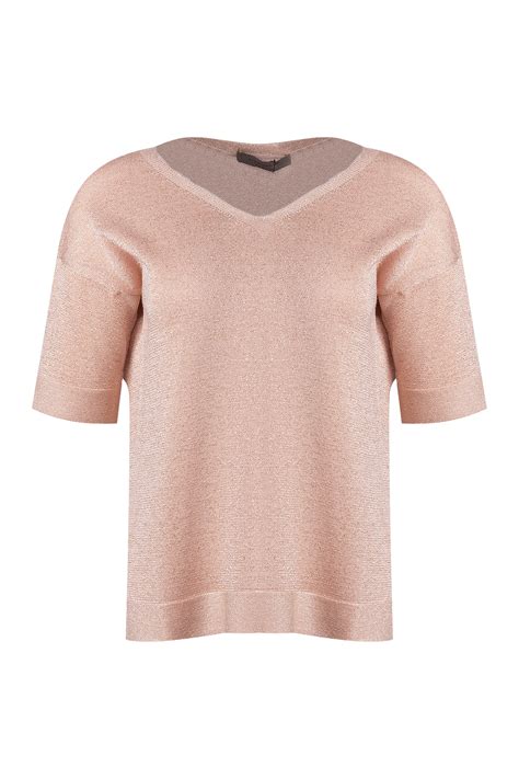 Джемпер женский с коротким рукавом D.EXTERIOR, цвет Розовый, состав 76% ...