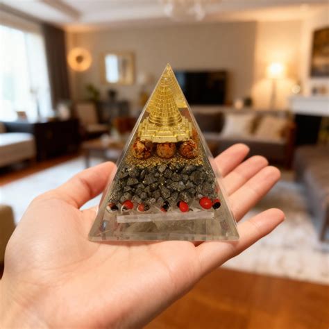 handmade golden meru shree yantra orgone pyramid vastu energy pyramid
