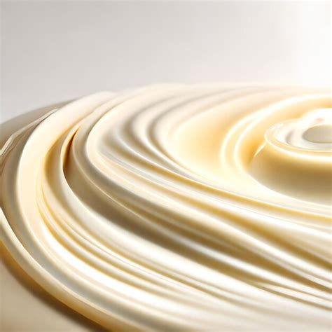 Premium AI Image | Liquid cream in a cup in waves and drops