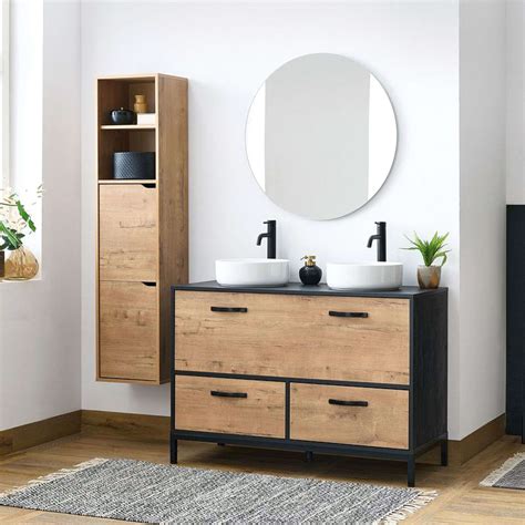 Pack de Mueble de Baño + Columna Suspendida Támesis Estilo Nórdico en