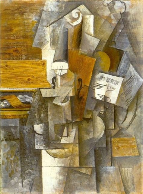 1912 Violon Jolie Eva (картина) — Пабло Пикассо (1881-1973) Период ...