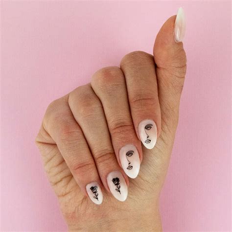 Picasso Nail Stickers | Picasso nails, Nail stickers, Minimal nails art