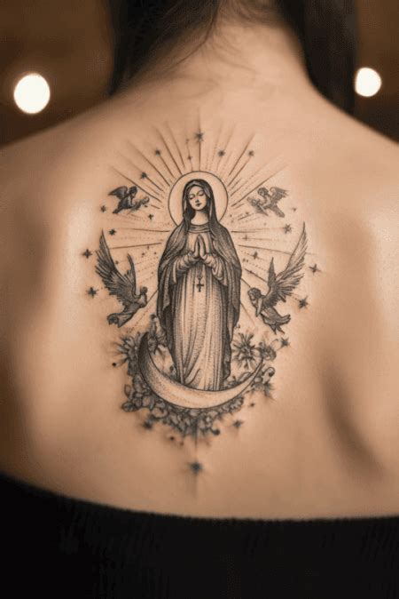 22+ Unique Virgin Mary Tattoo Ideas to Honor Faith
