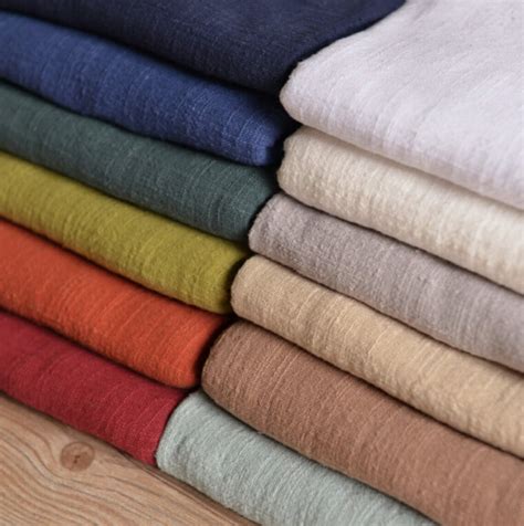Pure color cotton linen fabric soft linen cotton fabric DIY | Etsy