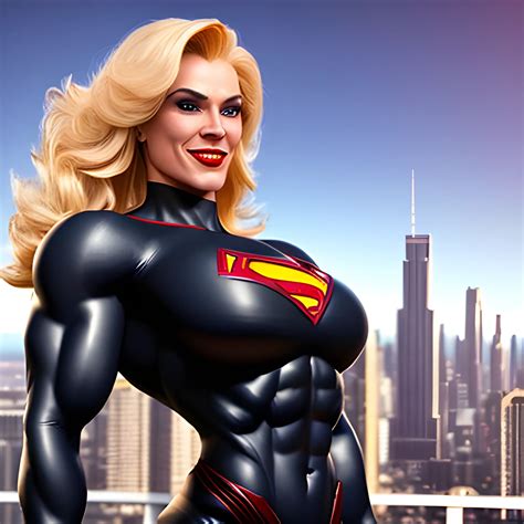 Abnormally massive and stunningly gorgeous Female bodybuilder wi