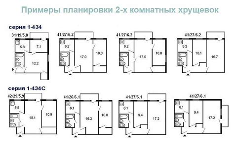 Метраж 2 х комнатной хрущевки: Планировка 2 двухкомнатной квартиры ...