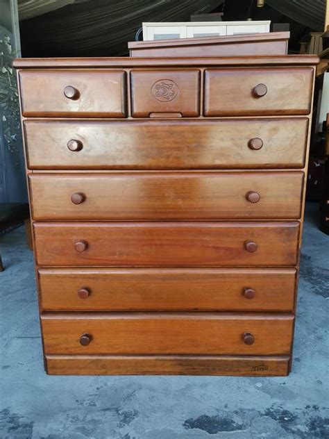 Solid wood chest drawers, Furniture & Home Living, Furniture, Shelves ...
