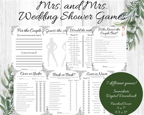 Lesbian Wedding Shower Games, Lesbian Bridal Shower Games, Would She
