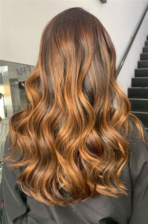 32 Beautiful Golden Brown Hair Color Ideas : Blonde Balayage+Highlights