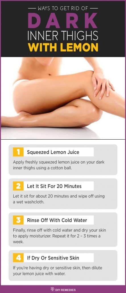 how to get rid dark inner thighs