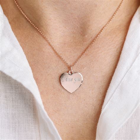 Heart Name Necklace Love Necklace Mothers Day Gift Lover - Etsy