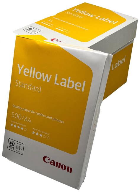 Canon Yellow Label A4 White Paper 80GSM