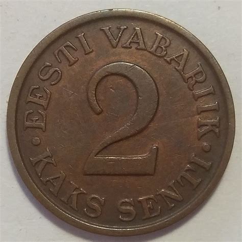 Купить монету 2 сента 1934 г Эстония - с доставкой по России