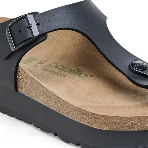 Birkenstock Papillio Gizeh Flex Vegan 1027367 Schwarz Plateau normale